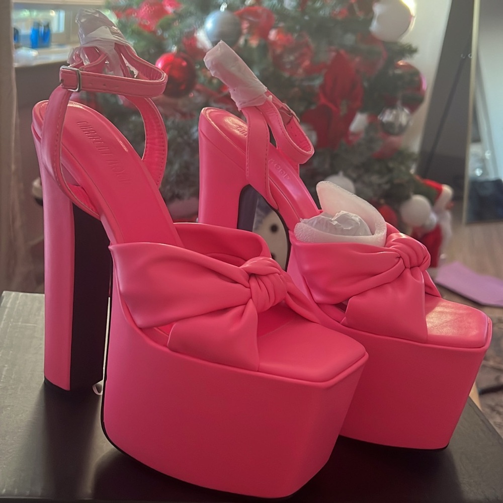 Dolls Kill Hot Pink Platform Sandals